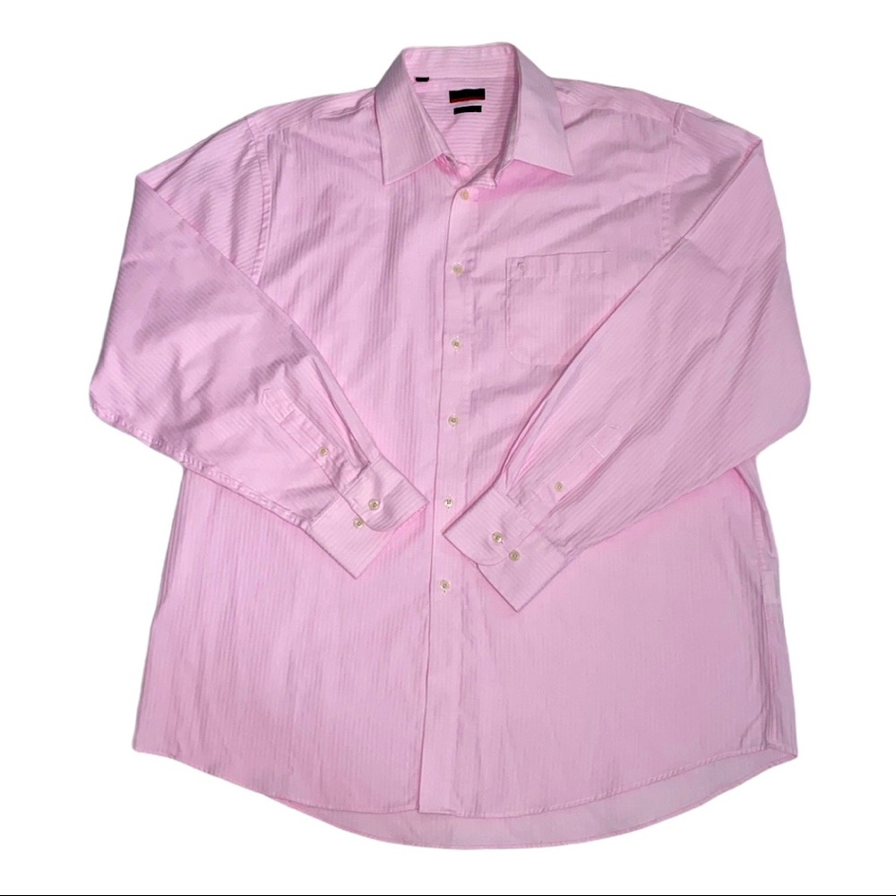 Pierre Cardin 17” bottom down shirt in light pink